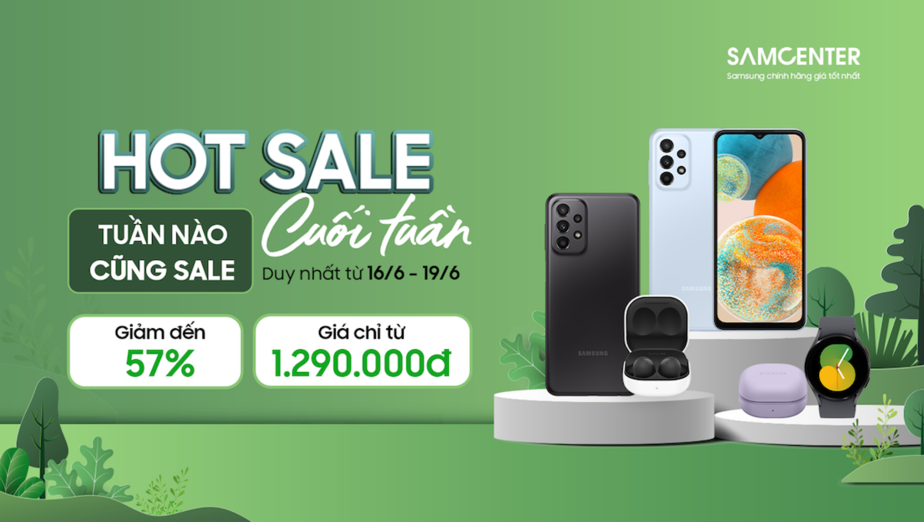 Hình ảnh cho danh mục [16/6 - 19/6] Hot Sale Cuối Tuần - Tai Nghe Đồng Hồ Sale Khủng Đến 57%